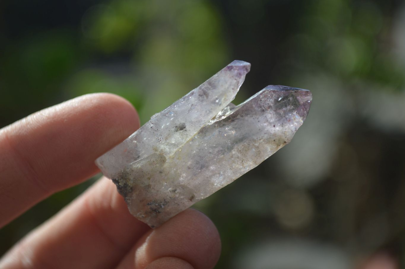 Natural Skeletal Smokey Amethyst Crystals  x 12 From Chiredzi, Zimbabwe - Toprock Gemstones and Minerals 