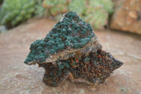 Natural Rare Ball Malachite On Drusy Quartz & Dolomite Specimens x 2 From Kambove, Congo - Toprock Gemstones and Minerals 
