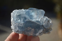 Natural Blue Celestite Crystal Specimens  x 6 From Sakoany, Madagascar - Toprock Gemstones and Minerals 