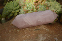 Polished Gemmy Double Terminated Rose Quartz Points x 3 From Antsirabe, Madagascar - Toprock Gemstones and Minerals 