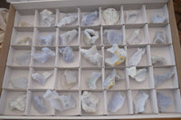 Natural Etched Blue Chalcedony Specimens x 35 From Nsanje, Malawi - Toprock Gemstones and Minerals 