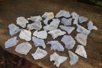 Natural Etched Blue Chalcedony Specimens x 35 From Nsanje, Malawi - Toprock Gemstones and Minerals 