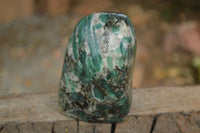 Polished Rare Emerald In Matrix Standing Free Form x 1 From Sandawana, Zimbabwe - Toprock Gemstones and Minerals 