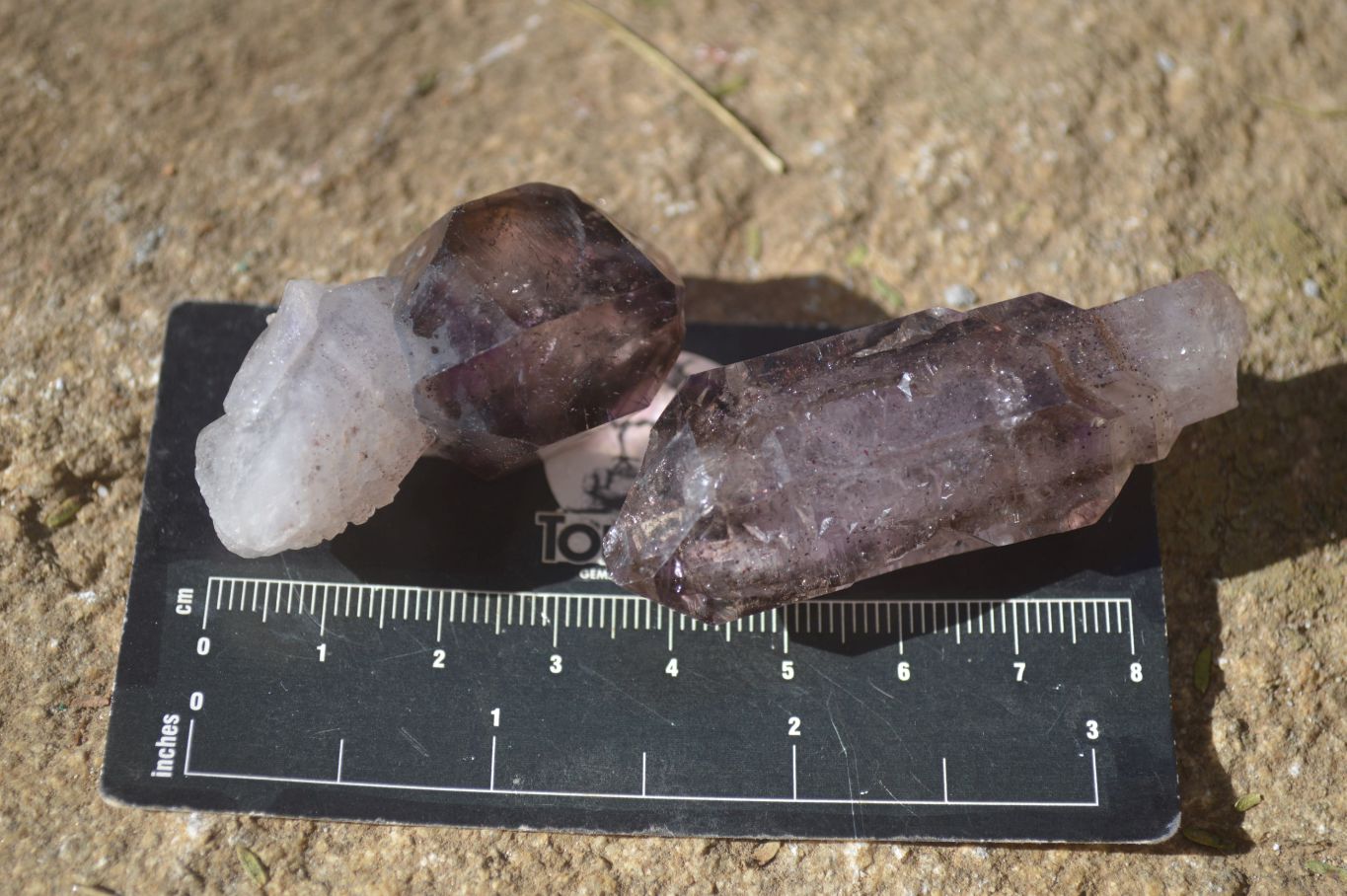 Natural Skeletal Smokey Amethyst Crystals  x 12 From Chiredzi, Zimbabwe - Toprock Gemstones and Minerals 