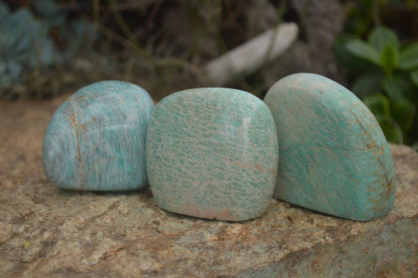 Polished Kobi Amazonite Free Forms  x 12 From Zimbabwe - TopRock