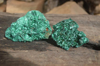 Natural Chatoyant Silky Malachite Specimens  x 7 From Kasompe, Congo - Toprock Gemstones and Minerals 