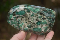 Polished Rare Emerald In Matrix Standing Free Form x 1 From Sandawana, Zimbabwe - Toprock Gemstones and Minerals 
