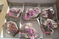 Natural Pink Salrose Cobaltion Dolomite Specimens x 6 From Kakanda, Congo - Toprock Gemstones and Minerals 