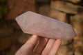 Polished Gemmy Double Terminated Rose Quartz Points x 3 From Antsirabe, Madagascar - Toprock Gemstones and Minerals 