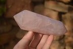 Polished Gemmy Double Terminated Rose Quartz Points x 3 From Antsirabe, Madagascar - Toprock Gemstones and Minerals 