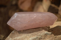 Polished Gemmy Double Terminated Rose Quartz Points x 3 From Antsirabe, Madagascar - Toprock Gemstones and Minerals 