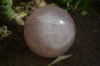 Polished Pink Rose Quartz Spheres  x 2 From Madagascar - Toprock Gemstones and Minerals 