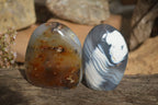 Polished Mixed Agate Standing Free Forms x 6 From West Coast, Madagascar - Toprock Gemstones and Minerals 