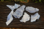 Natural Etched Blue Chalcedony Specimens  x 6 From Nsanje, Malawi - Toprock Gemstones and Minerals 