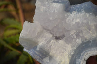 Natural Etched Blue Chalcedony Specimens  x 3 From Nsanje, Malawi - Toprock Gemstones and Minerals 