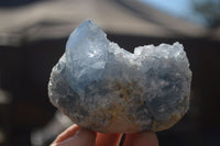 Natural Blue Celestite Crystal Specimens  x 6 From Sakoany, Madagascar - Toprock Gemstones and Minerals 