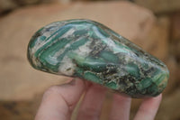 Polished Rare Emerald In Matrix Standing Free Form x 1 From Sandawana, Zimbabwe - Toprock Gemstones and Minerals 