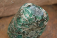 Polished Rare Emerald In Matrix Standing Free Form x 1 From Sandawana, Zimbabwe - Toprock Gemstones and Minerals 