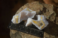 Natural Etched Blue Chalcedony Specimens x 35 From Nsanje, Malawi - Toprock Gemstones and Minerals 