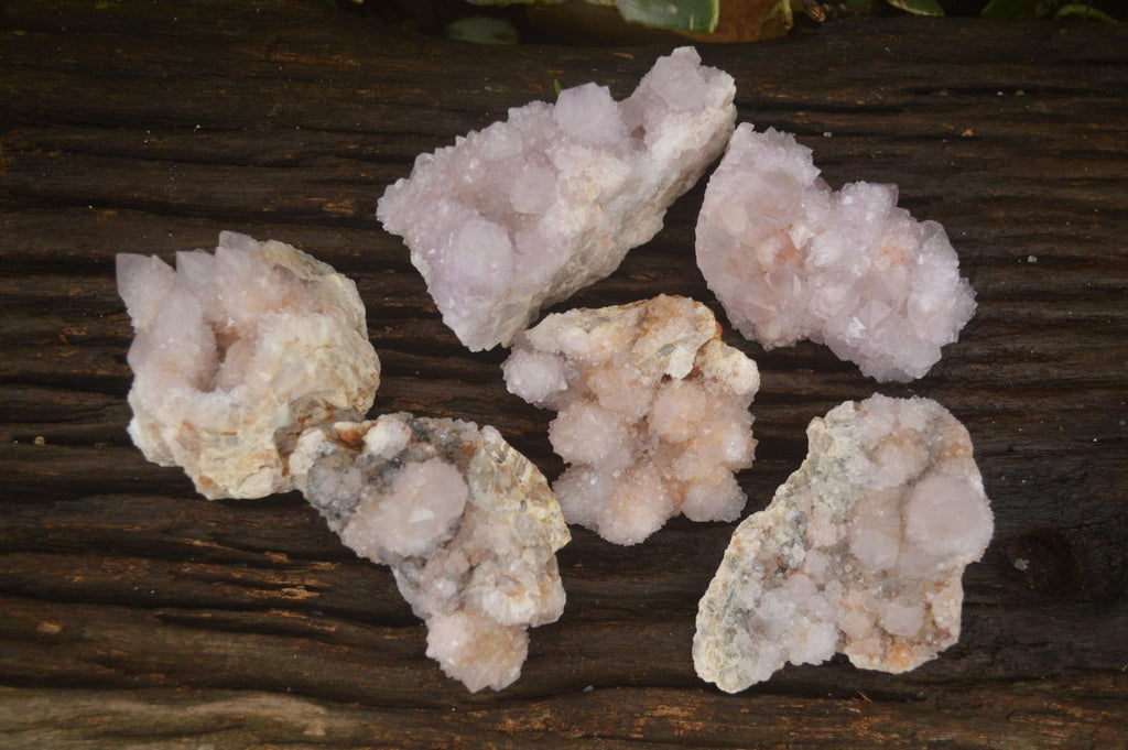 Natural Spirit Amethyst Quartz Clusters x 6 From Boekenhouthoek, South Africa - Toprock Gemstones and Minerals 