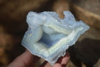 Natural Etched Blue Chalcedony Specimens  x 6 From Nsanje, Malawi - Toprock Gemstones and Minerals 