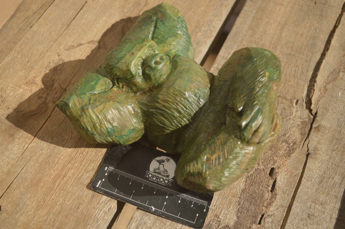 Polished  Green Verdite Gorilla Carving  x 1 From Zimbabwe - Toprock Gemstones and Minerals 