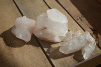 Natural Clear Quartz Crystal Specimens x 3 From Mpika, Zambia - Toprock Gemstones and Minerals 