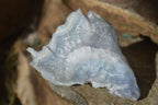 Natural Etched Blue Chalcedony Specimens  x 6 From Nsanje, Malawi - Toprock Gemstones and Minerals 