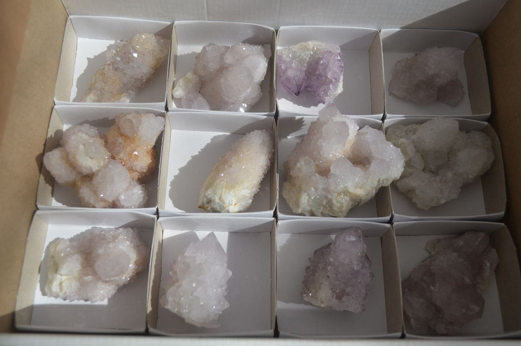 Natural Mixed Spirit Quartz Specimens x 12 From Boekenhouthoek, South Africa - Toprock Gemstones and Minerals 