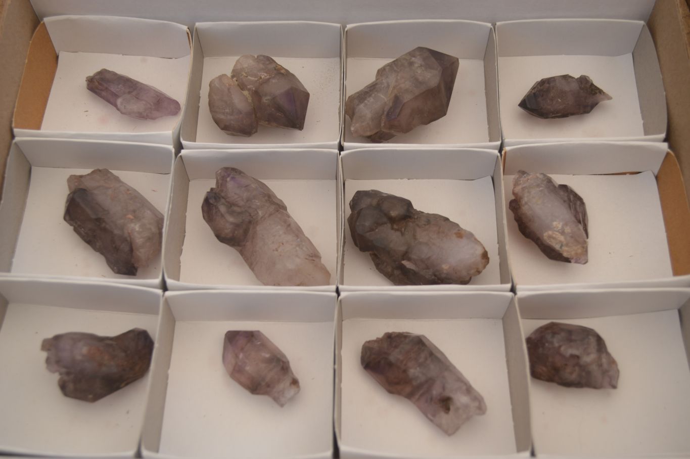 Natural Large Window Amethyst Crystal Specimens  x 12 From Chiredzi, Zimbabwe - Toprock Gemstones and Minerals 