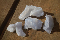 Natural Etched Blue Chalcedony Specimens x 35 From Nsanje, Malawi - Toprock Gemstones and Minerals 