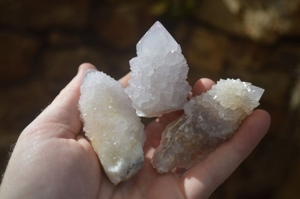 Natural Mixed Spirit Quartz Specimens x 12 From Boekenhouthoek, South Africa - Toprock Gemstones and Minerals 