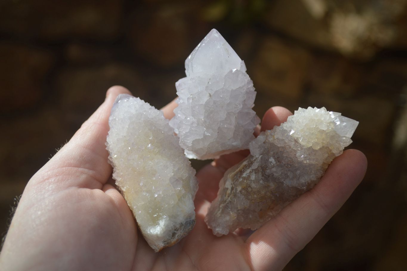 Natural Mixed Spirit Quartz Specimens x 12 From Boekenhouthoek, South Africa - Toprock Gemstones and Minerals 