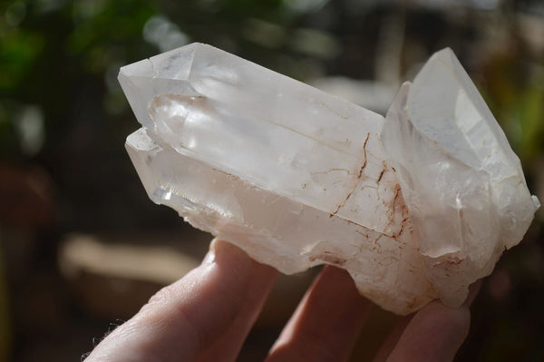 Natural Clear Quartz Crystal Specimens x 3 From Mpika, Zambia - Toprock Gemstones and Minerals 