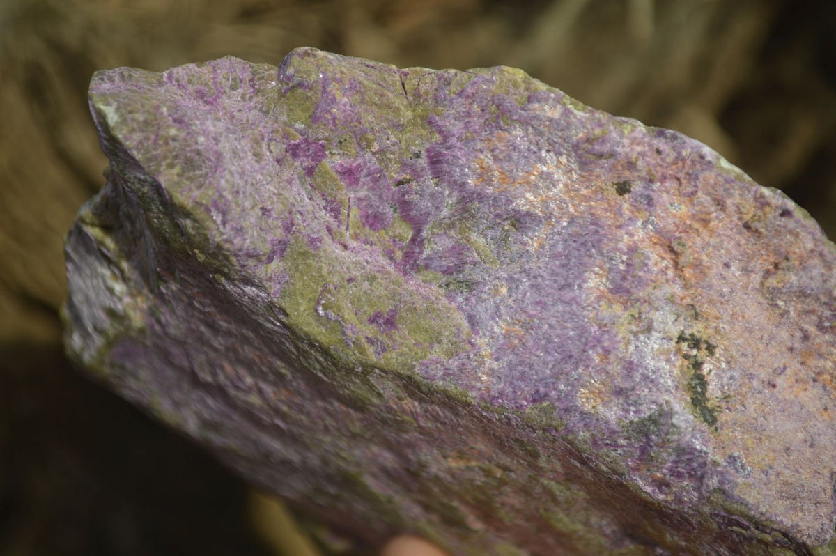 Natural Rough Stichtite & Serpentine Specimens x 3 From Barberton, South Africa - Toprock Gemstones and Minerals 