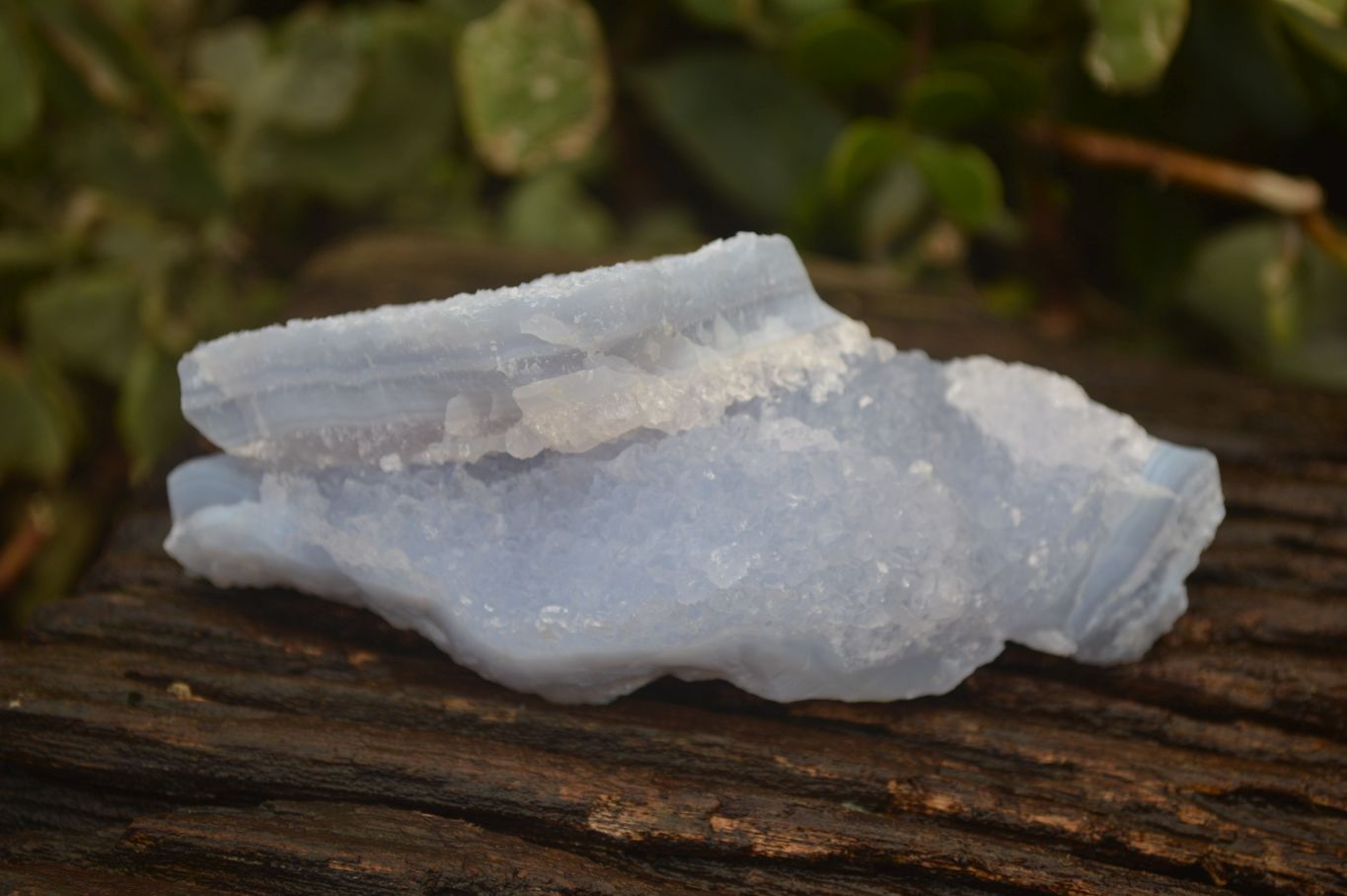 Natural Etched Blue Chalcedony Specimens  x 6 From Nsanje, Malawi - Toprock Gemstones and Minerals 
