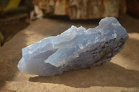 Natural Etched Blue Chalcedony Specimens  x 6 From Nsanje, Malawi - Toprock Gemstones and Minerals 
