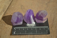 Polished Small Window Amethyst Points x 12 From Ankazobe, Madagascar - Toprock Gemstones and Minerals 