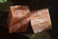 Natural New Sunset Orange Calcite Specimens  x 12 From Spitzkop, Namibia - Toprock Gemstones and Minerals 