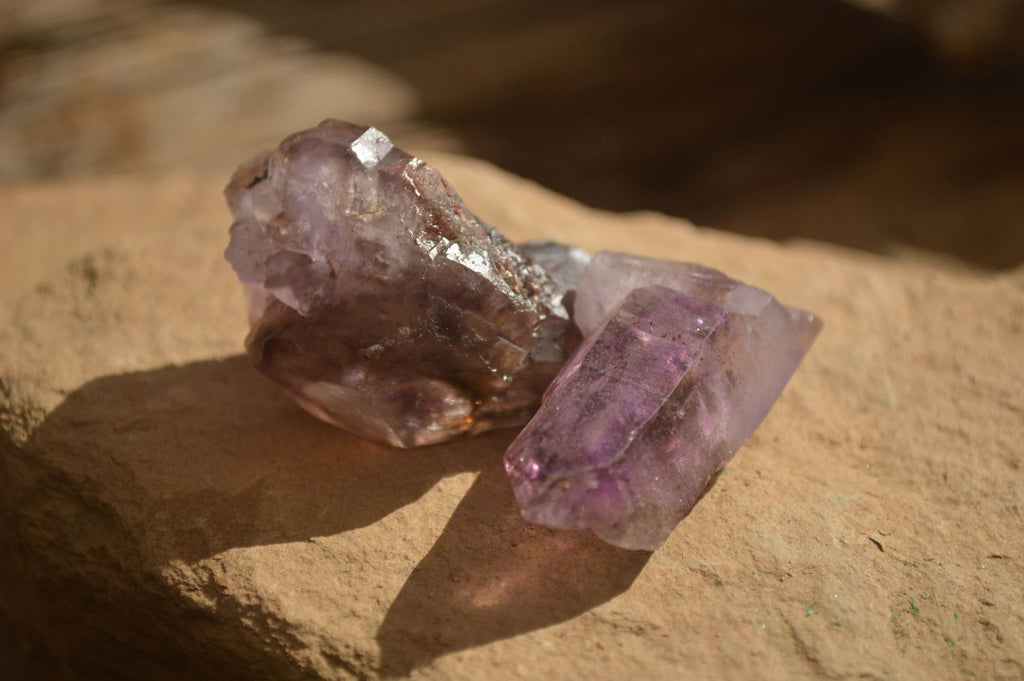 Natural Large Window Amethyst Crystal Specimens  x 12 From Chiredzi, Zimbabwe - Toprock Gemstones and Minerals 