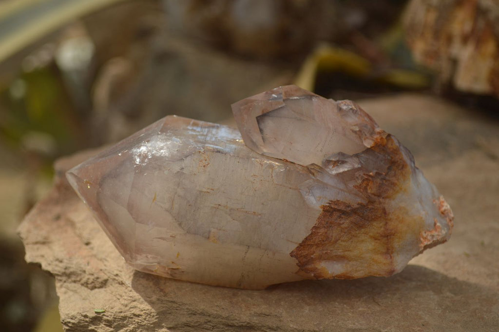 Natural Red Hematoid Quartz Clusters x 3 From Karoi, Zimbabwe - Toprock Gemstones and Minerals 