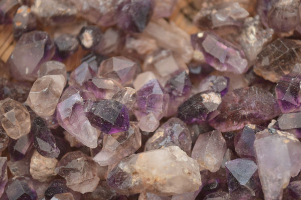 Natural Mini Smokey Amethyst Crystals  x 1.1 Kg Lot From Chiredzi, Zimbabwe - Toprock Gemstones and Minerals 