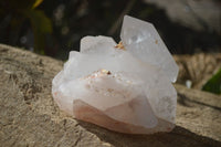 Natural Clear Quartz Crystal Specimens x 3 From Mpika, Zambia - Toprock Gemstones and Minerals 