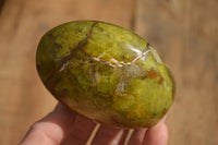 Polished  Green Opal Standing Free Forms  x 6 From Madagascar - Toprock Gemstones and Minerals 