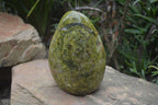 Natural Large Green Opal Standing Free Form  x 1 From Madagascar - Toprock Gemstones and Minerals 