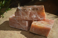 Natural New Sunset Orange Calcite Specimens  x 12 From Spitzkop, Namibia - Toprock Gemstones and Minerals 