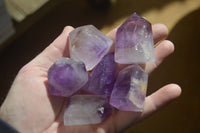Polished Small Window Amethyst Points x 12 From Ankazobe, Madagascar - Toprock Gemstones and Minerals 