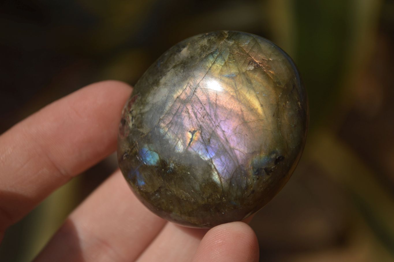 Polished Labradorite Galets (Palm Stones)  - Sold per 1 kg - From Tulear, Madagascar - Toprock Gemstones and Minerals 