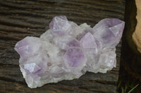 Natural Jacaranda Amethyst Clusters x 2 From Zambia - Toprock Gemstones and Minerals 