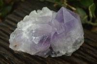 Natural Jacaranda Amethyst Clusters x 2 From Zambia - Toprock Gemstones and Minerals 